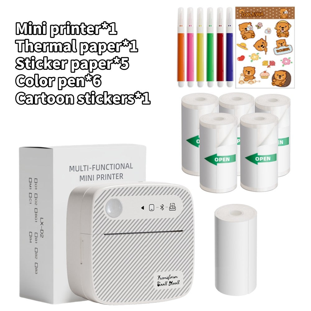 DOLEWA B3 Portable Mini Printers Wireless Bluetooth Inkless Sticker Maker Printer Tag Price Machine for Office School Kitchen