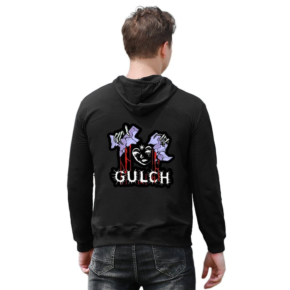 GULCH MUSIC ART Hoodie men's sweat-shirt set male clothes men clothes mens clothing new in hoodies