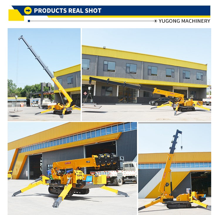 5 Ton Spider Crane with Modular Design, Quick-Change Attachments & Universal Tool Interface for Versatility
