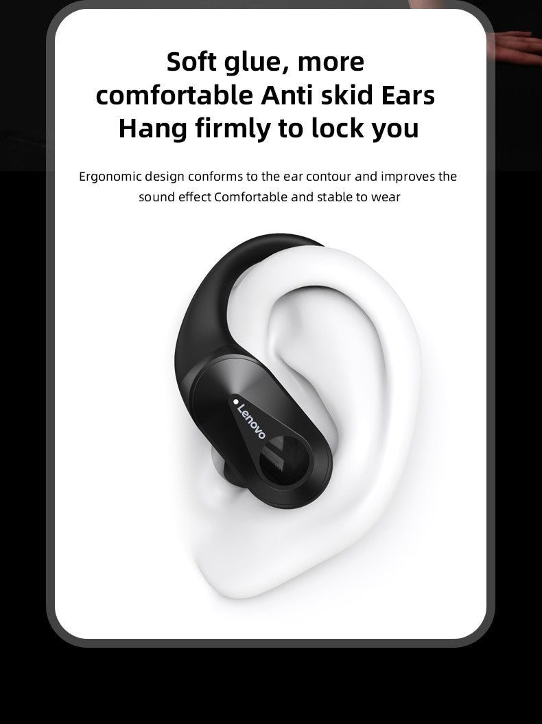 Lenovo LP75 Wireless TWS Sports Bluetooth5.3 Headphones Ear Hook Noise Reduction HiFi Stereo Waterproof Gaming Earphone with Mic