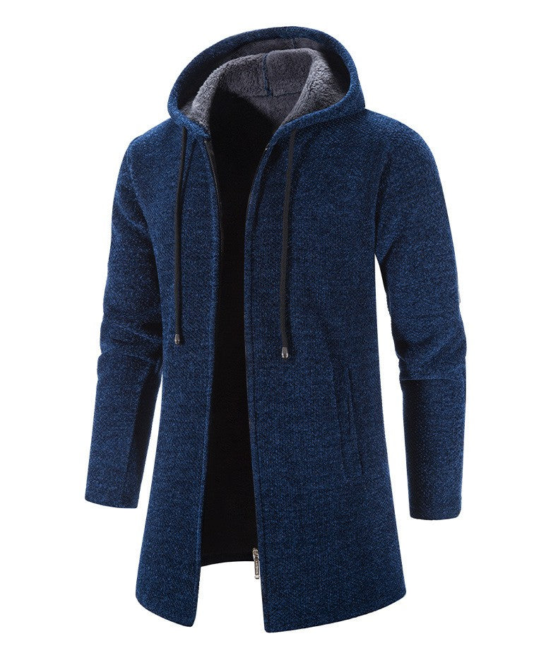 2025 New Autumn Men's Long Sleeve Sweatshirts for Men with Zipper Hooded Mens Oversize Winter Top Jacket Coat Warm Streetwear