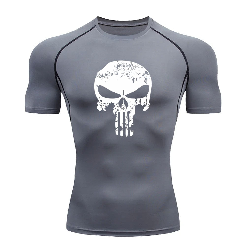 2024 Compression Shirt for Men, Superhero T-Shirt, Quick-Drying, Breathable, Short-Sleeved, Outdoor Sports, Running, S-3XL