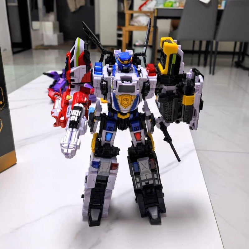Pre-Sale Power Rangers Lucky Cat Micro Cosmos Mc-05 & Mc-03 Dragon King Caesar Action Figure Collectible Assemblable Model Toy