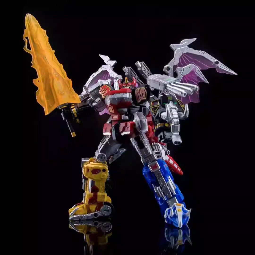 Pre-Sale Power Rangers Lucky Cat Micro Cosmos Mc-05 & Mc-03 Dragon King Caesar Action Figure Collectible Assemblable Model Toy