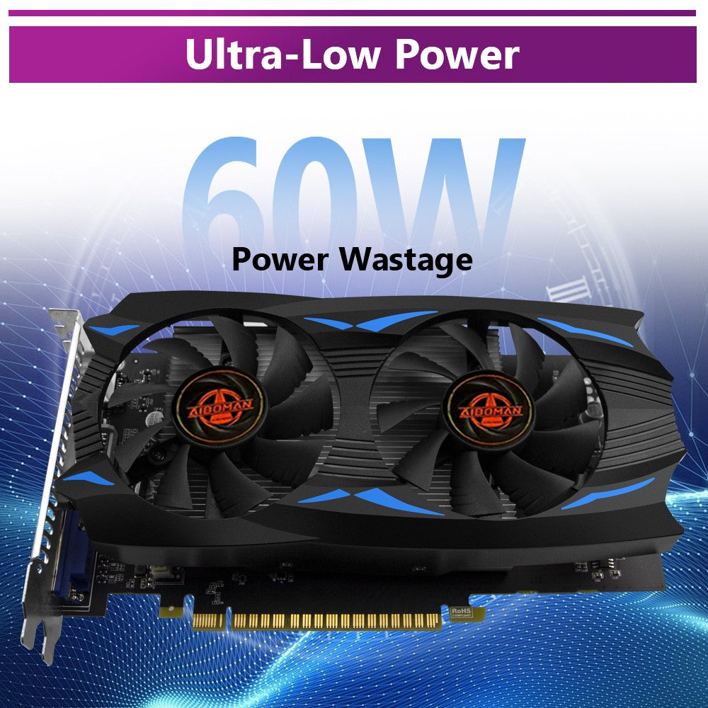 AIBOMAN NVIDIA GTX750Ti 4G GDDR5 Graphics Card 128Bit 28nm PCI Express 3.0 X16 Gaming Video Cards Desktop Computer Components
