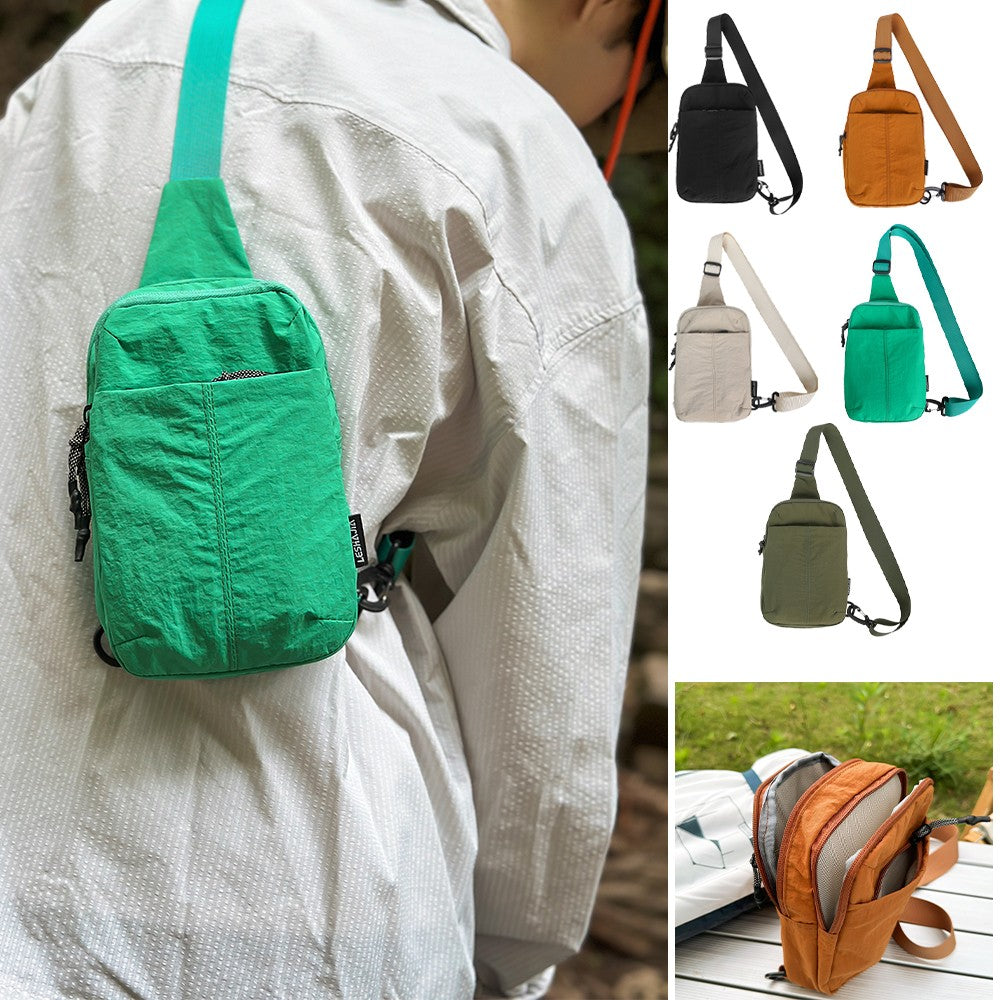 Chest Bag for Men and Women 2025 New Summer Small Backpack Crossbody Bag Casual Shopping Versatile Mobile Phone Bag