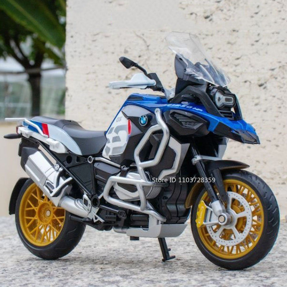 1:12 Suzuki GSX1000R R1250GS Alloy Diecast Toys Motorcycle Models Car with Light Shock Absorption Miniature Motorbike Boys Gifts