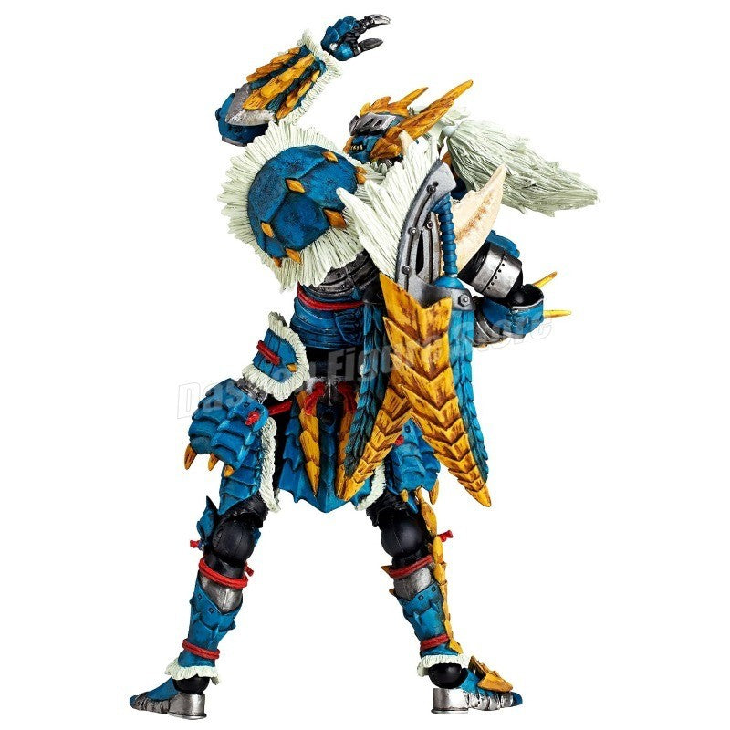 Kaiyodo Monster Hunter Rathalos Action Figure Revoltech Yamaguchi Swordsman Reus Model Male Fire Dragon Zinogre Figurine Toys