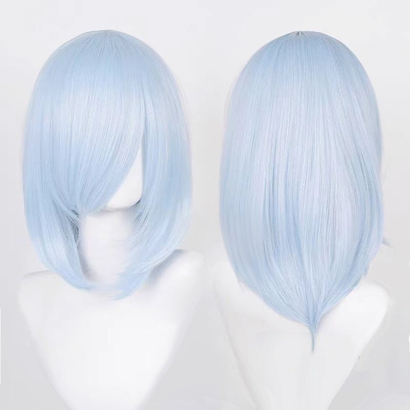Cosplay Wigs Multicolor 16 Inch Short Straight Men's Wig Synthetic Heat Resistant Wigs for Anime Cosplay Halloween Party Use
