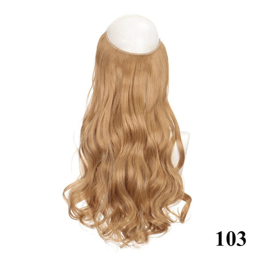 Fish line hair extension piece length (40cm 50cm 60cm) straight hair curly hair daily wear suitable for all women