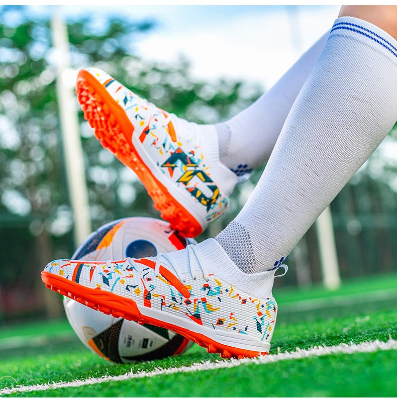 Mens Football Field Boots Ultralight Turf Indoor Society Training Soccer Shoes Cleats for Kids Sneakers TF/FG Football Shoes