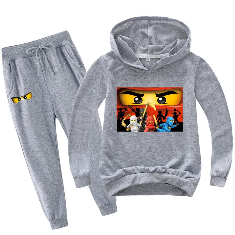 2-13 years Spring Autumn Children Clothing Sets Kids Clothes Baby Boys Hoodies Pants 2 Pcs Set Tracksuit Anime Outwear Coat