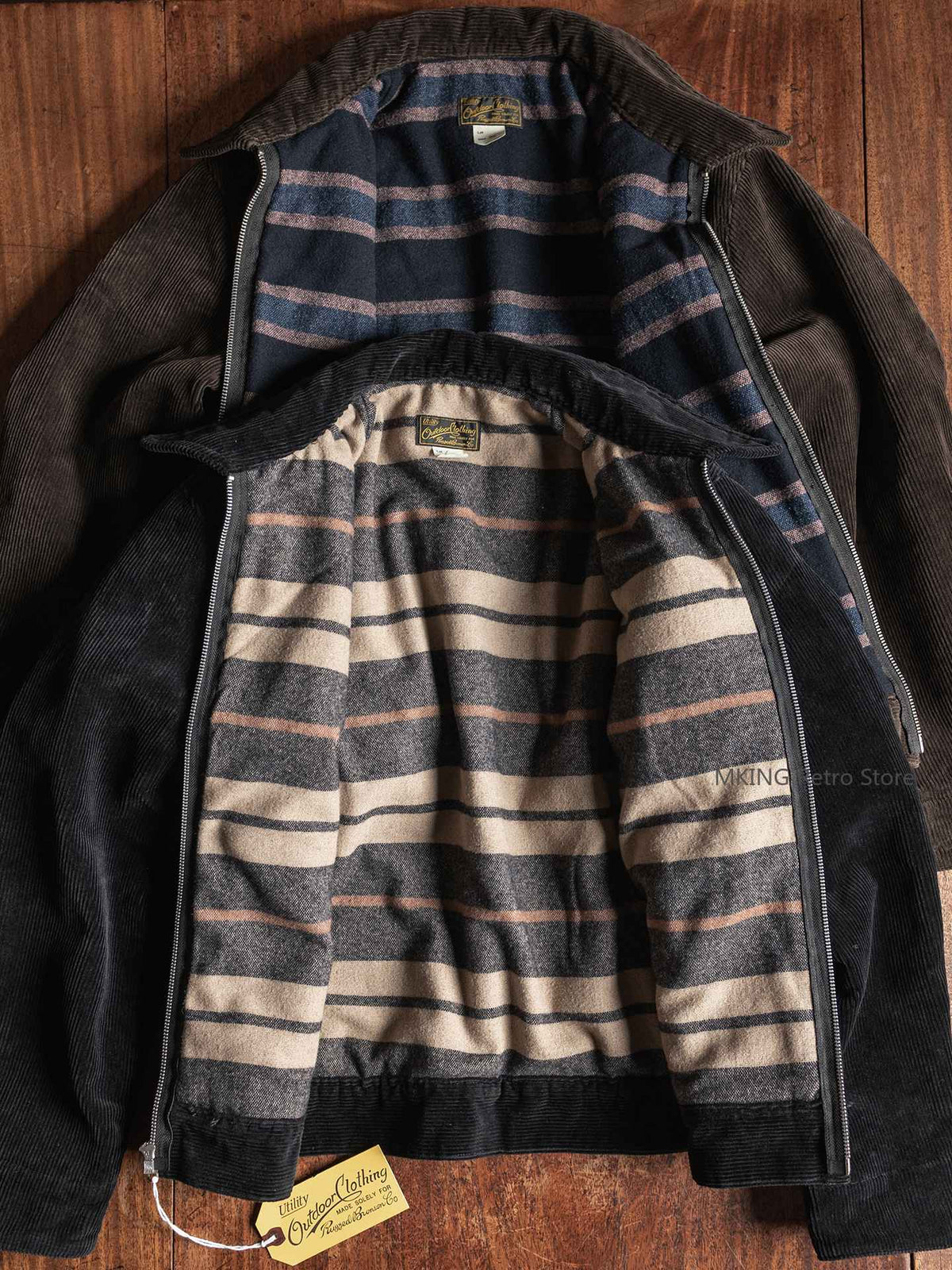 Rugged Bronson Thickened Heavy Corduroy Coat Cossack Short Jacket Fleece Liner Jacket Cool