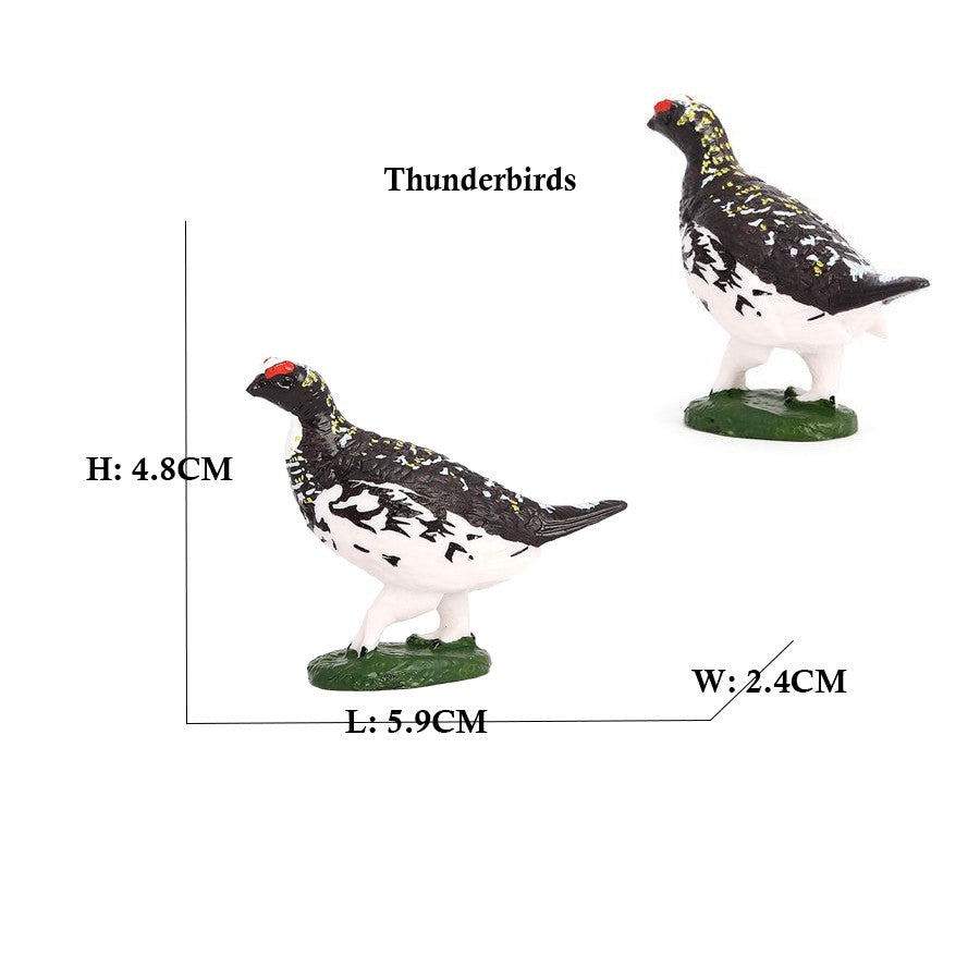Owl Flamingo Turkey Toucan Seahawk Model Animal Figurines Plastic Bird Toy Action Figure Jungle Adventures Kids Gifts Forest zoo
