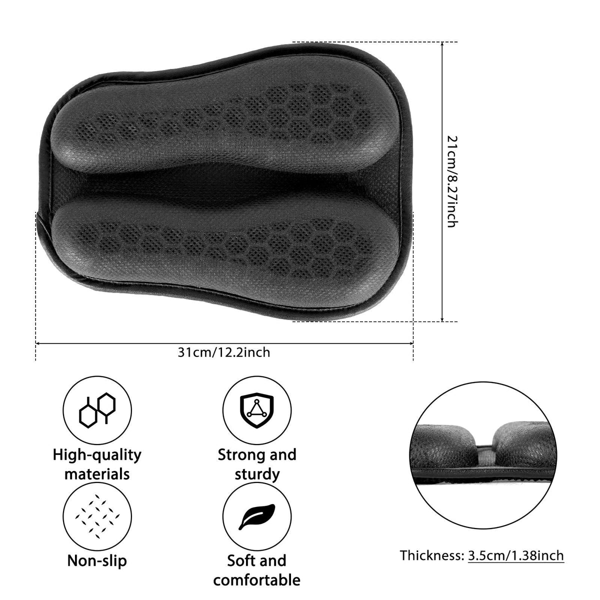 Motorcycle Seat Cushion Non-slip 3D Breathable Mesh Structure Soft and Comfortable Sun Protection Motorcycle Accessories