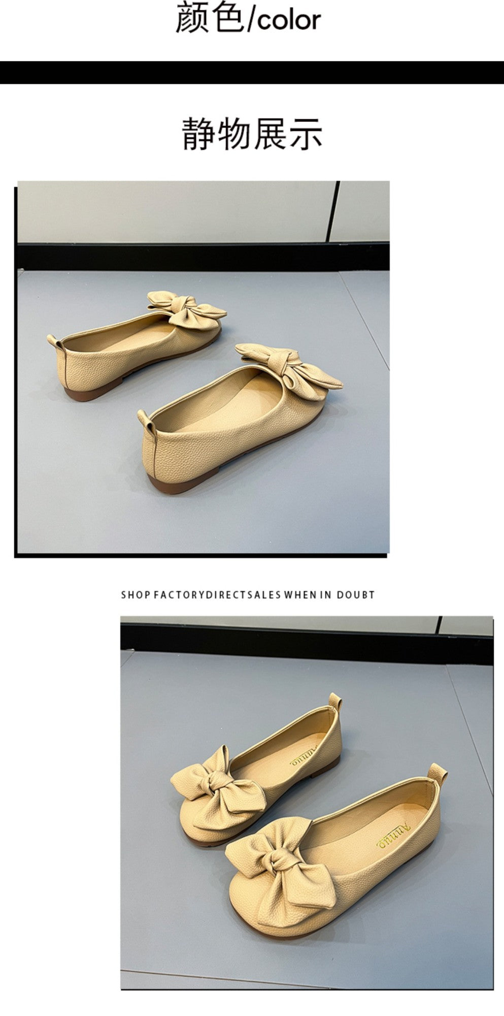 New Luxury Designer Shoes for Women Fashion Butterfly-knot Square Toe Party Leather Ballet Flats Ladies Flat Shoes Loafers Women