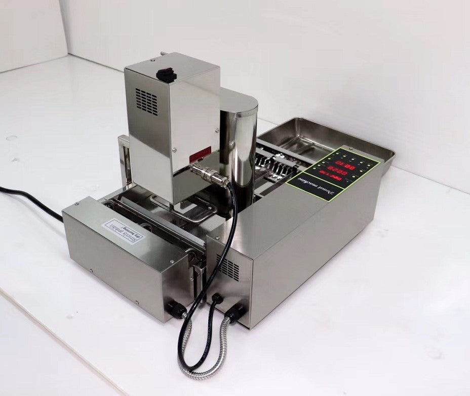 800-1000Pcs/H Doughnuts 2000W Computer Control Electric Heating 4-Row Automatic Donut Making Machine Auto Doughnut Maker 110V
