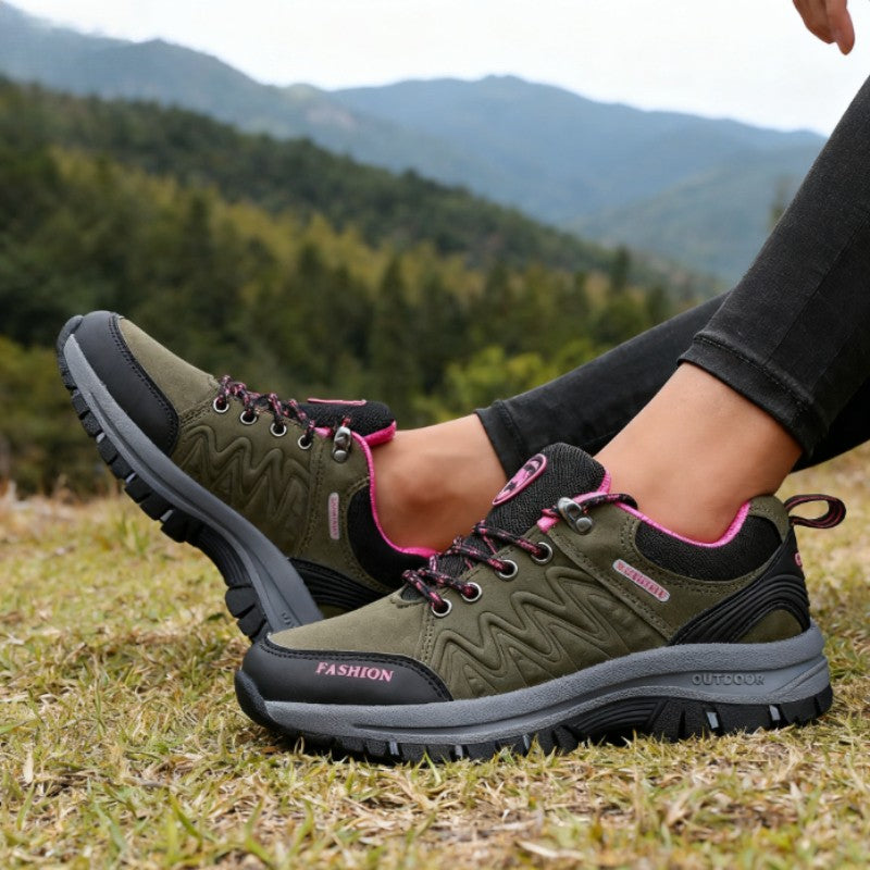 Women's Outdoor Sneakers Fashionable Non Slip Durable Hiking Shoes High-quality Design Platform Low Cut Casual Women's Shoe 2025