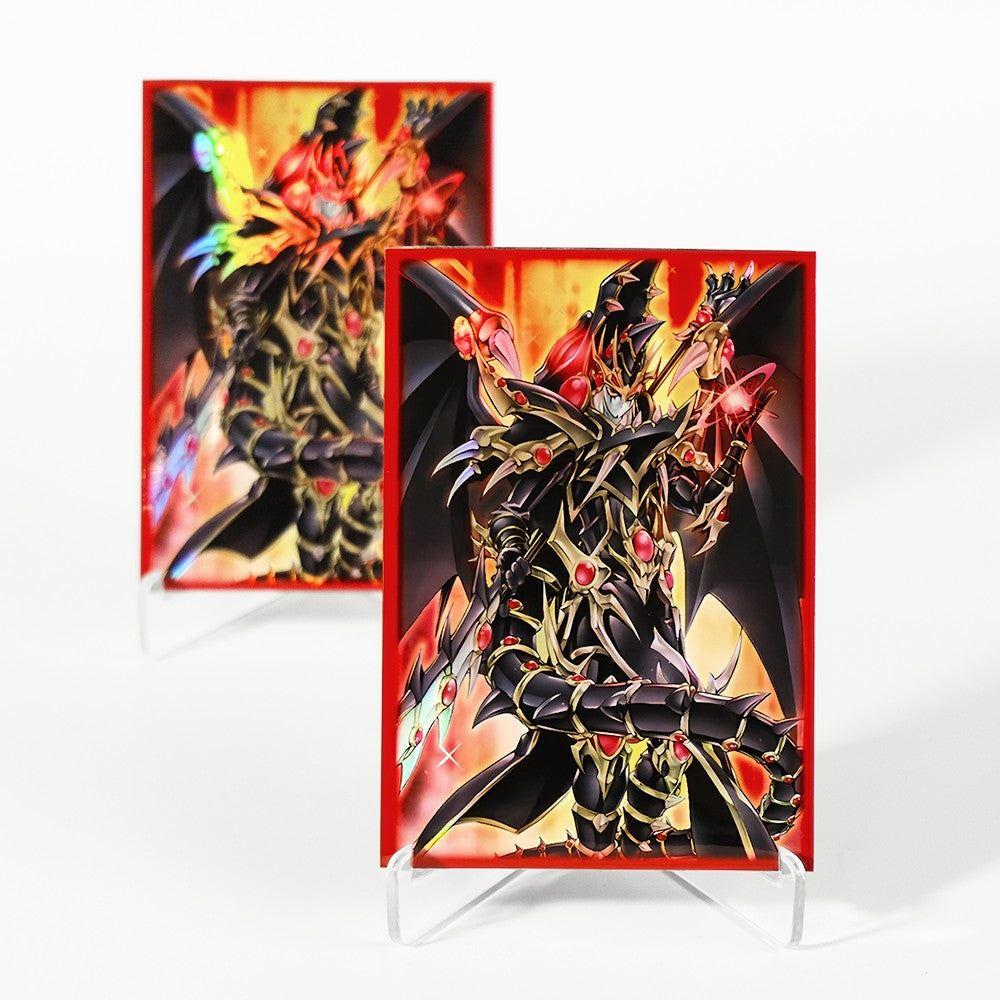 50PCS 63*90mm Flashing Anime Japanese Size Card Sleeves Anti-tear and Anti-wear Trading Card Sleeves Compatible with YGO Cards
