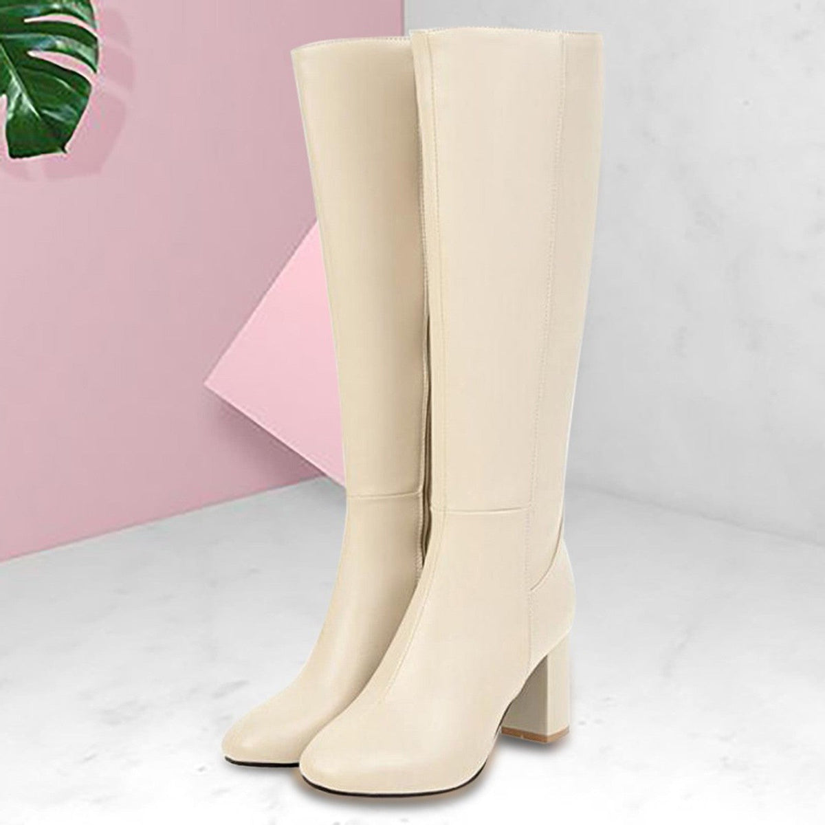 Autumn And Winter Women'S High Boots Fashion Soft Leather Back Zipper Long Boots Ladies Comfortable Knee High Boots Botas Mujer
