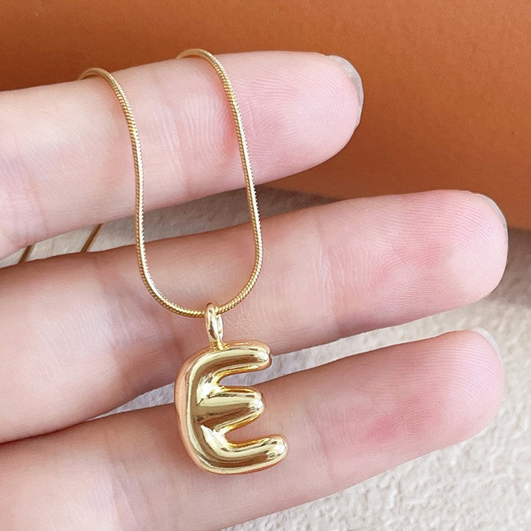 26 Alphabet Letters A-Z Name Pendant Stainless Steel Necklace Initial Minimalist Necklaces For Men Women Fashion Gifts Wholesale