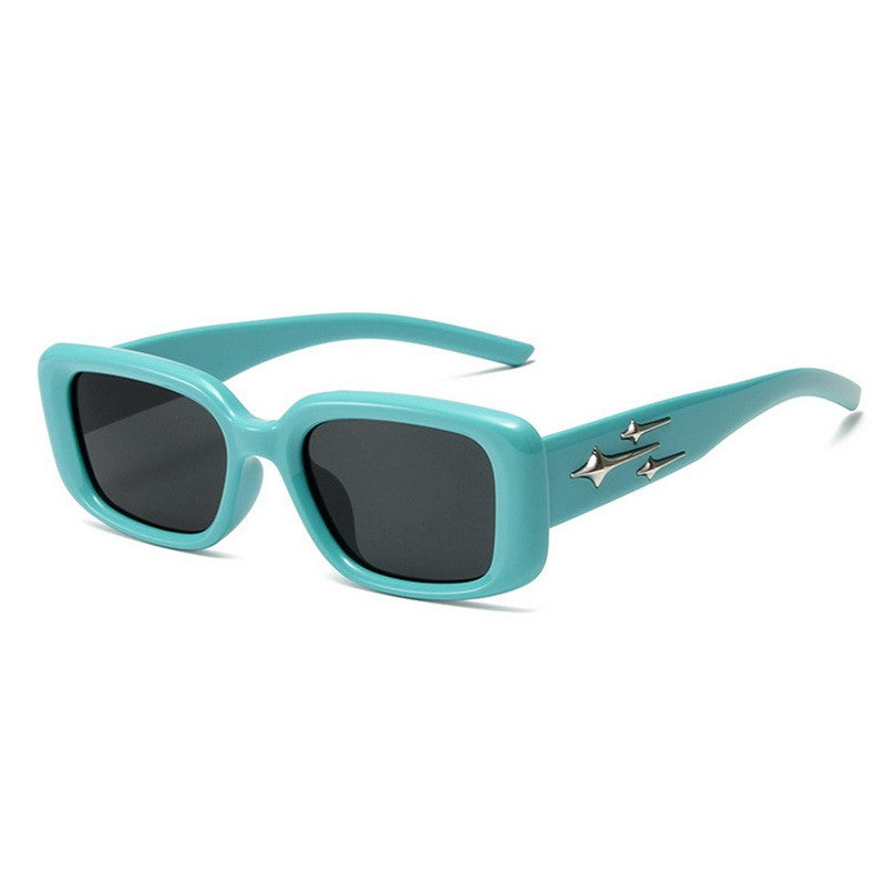 New Retro Y2K Style Small Square Sunglasses Women Cat Eye Sunglasses Fashion Colorful Mirror Goggles Men Punk Sports Sun Glasses