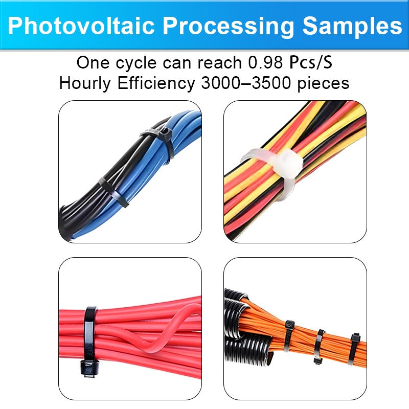 Automatic Nylon Cable Tying Machine Tie Wire Tie Locking Tie Machine 100-200mm Drawstring Nylon Cable Ties Binding Machine