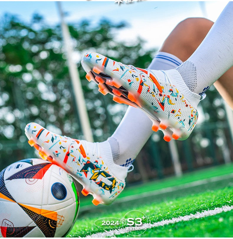 Mens Football Field Boots Ultralight Turf Indoor Society Training Soccer Shoes Cleats for Kids Sneakers TF/FG Football Shoes