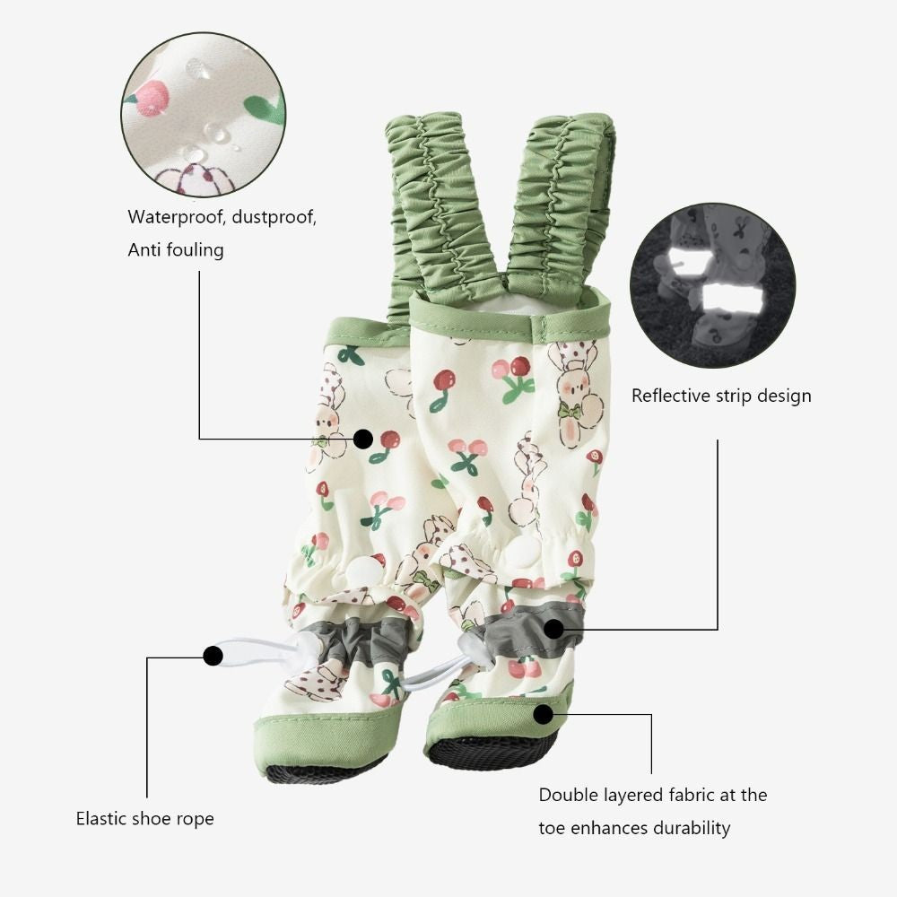 Pet Strolling Going Out Dust-proof Four Legged Pants Dog Boot Waterproof Leggings Dog Jumpsuit Shoes