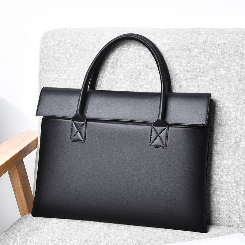 Large Capacity Laptop Bag - Stylish and durable briefcase with multiple compartments for daily essentials and laptop accessories