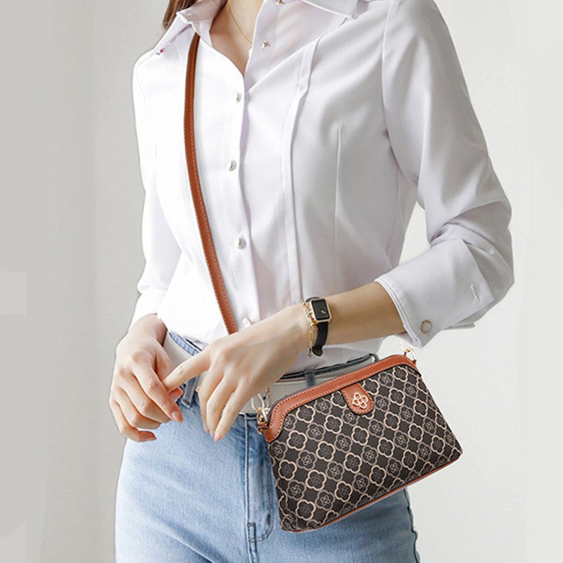 High Quality PU Leather Shoulder Bags Women Small Crossbody Bag Luxury Handbag Lady Messenger Bag Simple Shell Phone Satchels