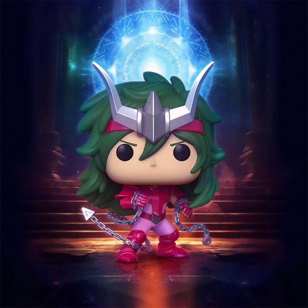 Funko Pop Saint Seiya Action Figure Cygnus Hyoga #808 Dragon Shiryu #807 Andromeda Shun #809 Phoenix Ikki #810 Vinyl Dolls Toys