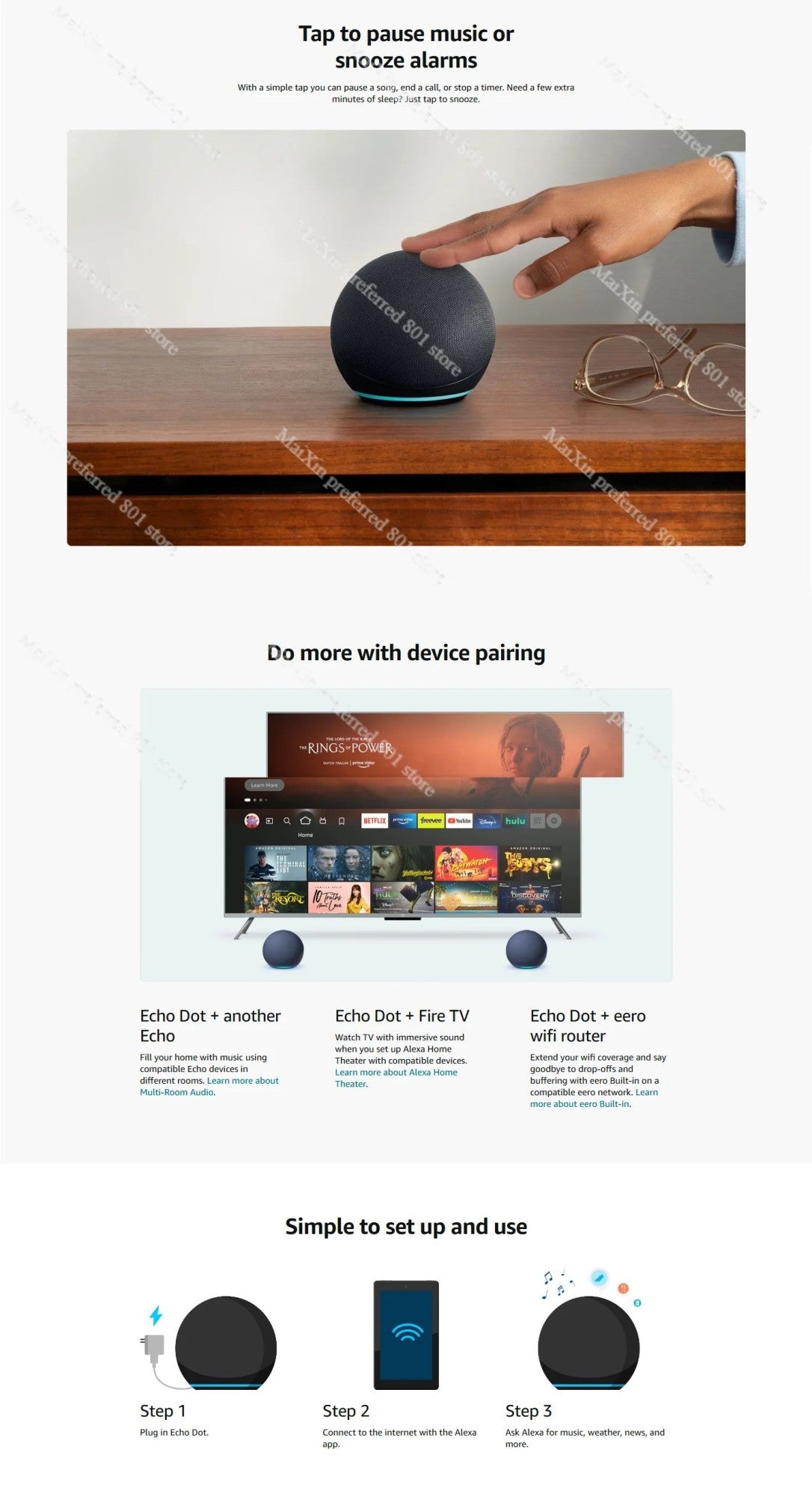 New Echo Dot (5th Generation, Released) with Clock | Smart Speaker with Clock and Alexa