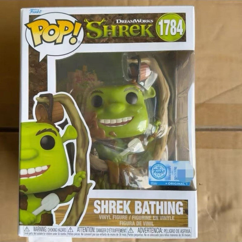 Genuine Funko Pop Shrek Action Doll Model Shrek Bathing 1748 Vinyl Sculpture Dolls Desktop Decoration Collectibles Gifts Toy