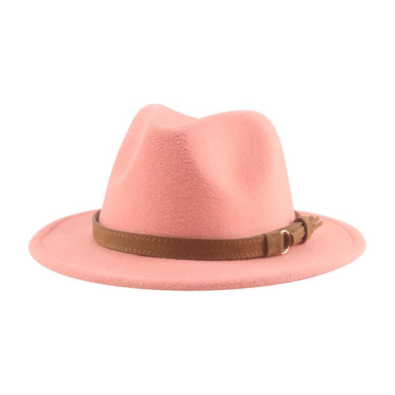 Hats for Women Fedoras Girls Hat Boys Hat Felted Kids Baby Caps Small 52cm 54cm Belt Wedding Cute Kid Fedoras Sombreros De Mujer