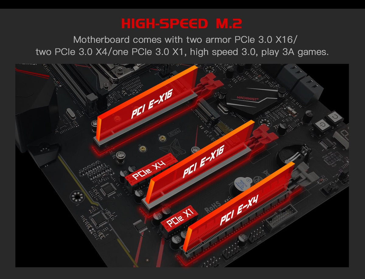 MACHINIST MR9A PRO MAX X99 Motherboard Combo Intel Xeon E5 2695 V4 LGA 2011-3 CPU and DDR4 16GB RAM With TPM interface USB 3.0