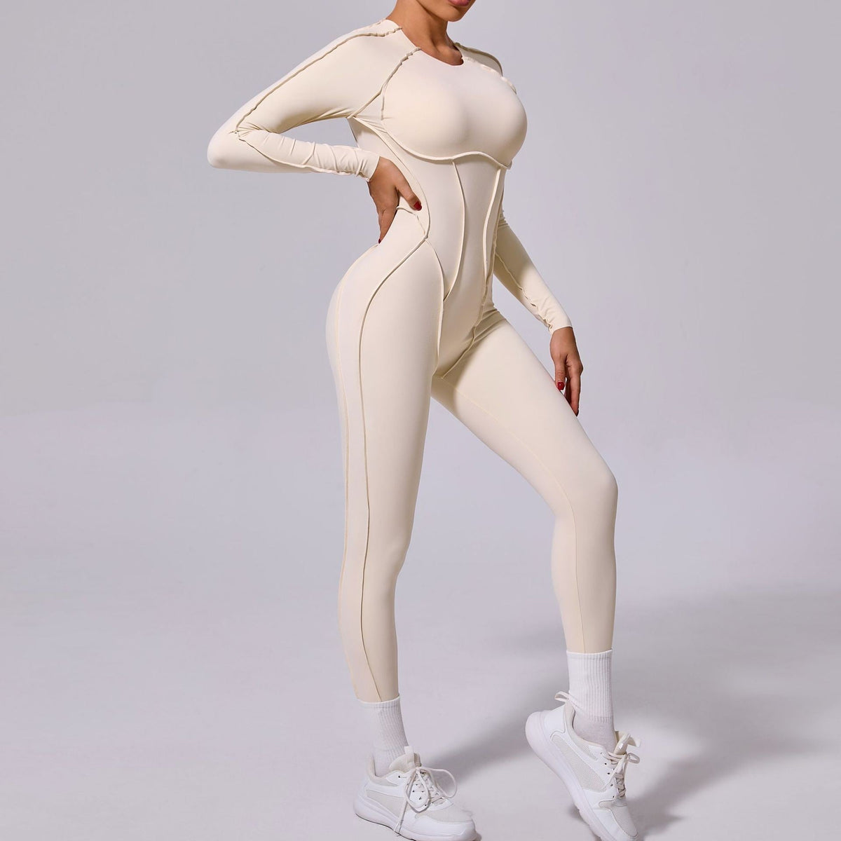 One-piece Yoga Jumpsuit Women Long Sleeved Set Quick Drying Yoga suit Gym Training Suit Sportswear Bodysuits Women Fitness Set