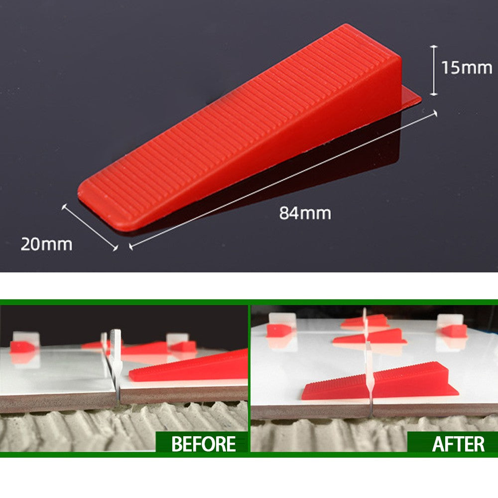 Reusable Ceramic Wedges Insert for Tile Leveling System Clips Spacers Tiling Floor Wall Carrelage Construction Tools Building