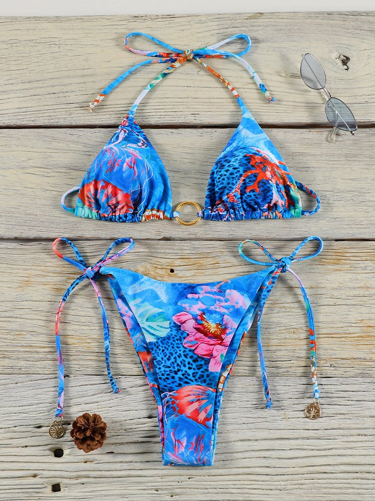 Brown Color Bikinis Bow Swimwear Women'S Summer Swimsuit 2025 Sexy Bikini Set Low Waist Beachwear Push Up Bathing Suits