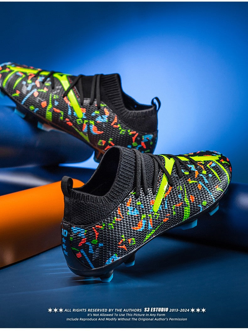 Mens Football Field Boots Ultralight Turf Indoor Society Training Soccer Shoes Cleats for Kids Sneakers TF/FG Football Shoes