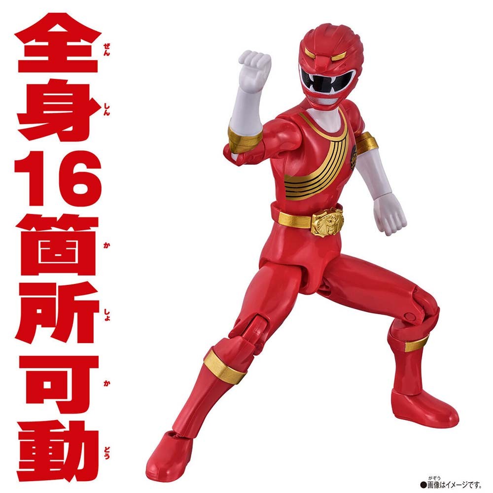 In Stock Original Bandai Action Hero Super Sentai Power Rangers Red Rangers Collection Collection Action Figures Model Toys Gift