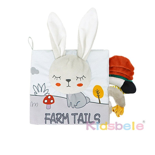 Infant Book Toy Crinkle Soft Cloth Baby Books Touch and Feel Sensory Toddler Activity Early Education Stroller Toy Sound Paper
