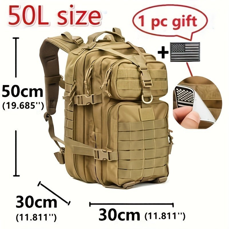 50L/30L Elite Tactical Backpack | 3X Stronger Work & Military Backpack | Resistant and Heavy Duty | 3 Day MOLLE Bug Out Bag