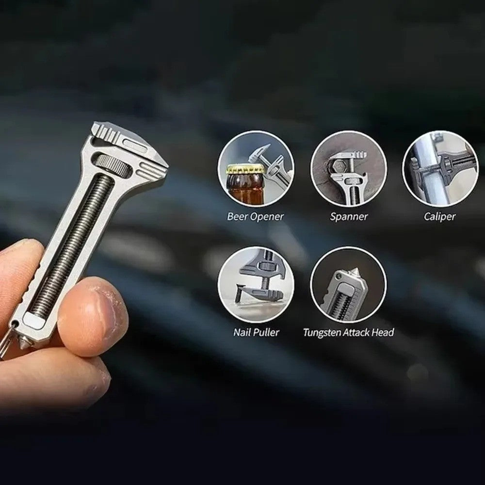 1PC EDC Multi-Tool Compact Multi-Tool Portable Tool Key Ring Chain Pocket Knife Screwdriver Multi-Tool Camping Survival Kit