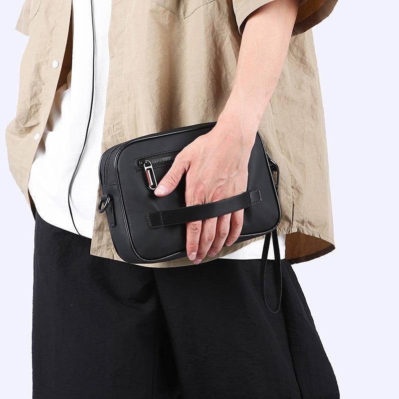 High Quality Soft PU Leather Men's Shoulder Bag Fashion Small Handbag Casual Male Day Clutch Bag