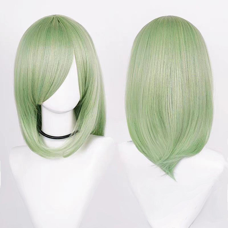 Cosplay Wigs Multicolor 16 Inch Short Straight Men's Wig Synthetic Heat Resistant Wigs for Anime Cosplay Halloween Party Use
