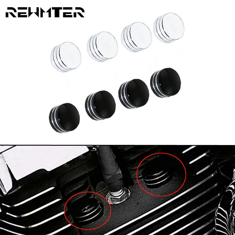 Spark Cap Plug Screw Engine Head Bolt Cover For Harley Sportster XL 883 1200 1986-2020 Twin Cam Touring 99-2017 Softail Fatboy