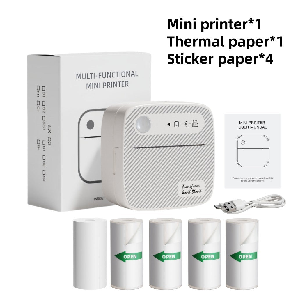 DOLEWA B3 Portable Mini Printers Wireless Bluetooth Inkless Sticker Maker Printer Tag Price Machine for Office School Kitchen