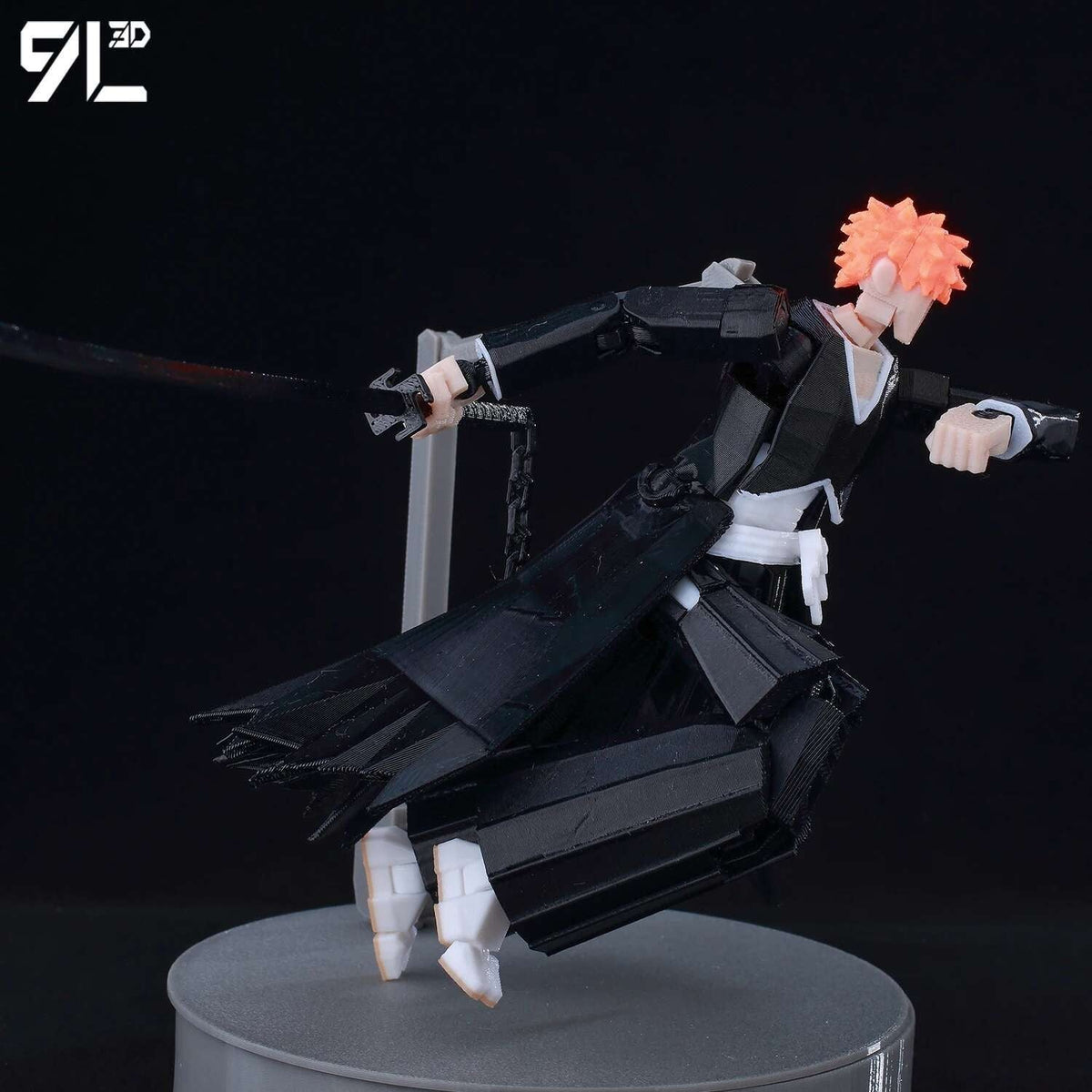 9L3D Lucky13 Titan 13 Ichigo Kurosaki Anime Action Figure Dummy 13 Sword Poseable Hollow Mask Model Birthday Surprise Decoration
