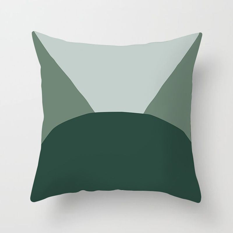 Sweet Mint Green Print Cushion Covers Fresh Art Pattern Geometric Pillowcase Fashion 45*45cm Decorative Throw Pillows Case